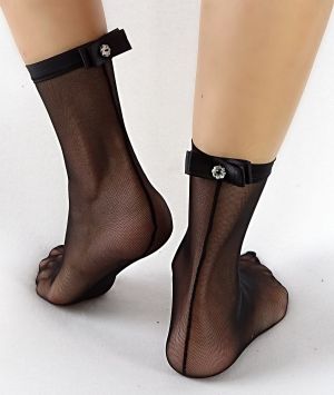 Socks Saten chick black
