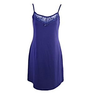 Cotton nightgown Lovely dark blue