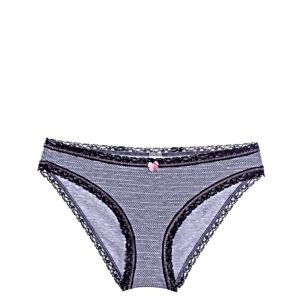 Women's cotton bikini Grey pixels