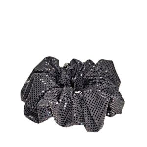 Scrunchie - hair tie Black pearl