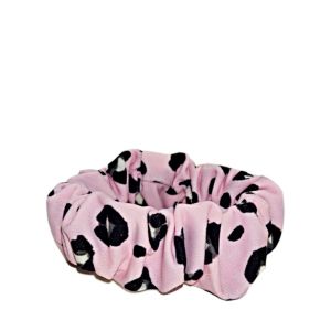 Scrunchie - hair tie Pink leopard