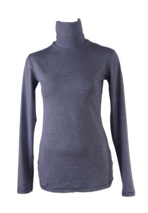 Women's micromodal polo shirt in dark gray Easy wear