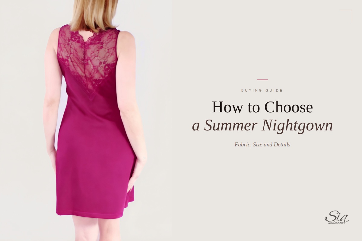 Summer nightgown with lace back Sia