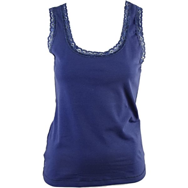 Памучен корсаж Accent dark blue