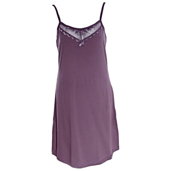 Cotton nightgown Lovely dark ash