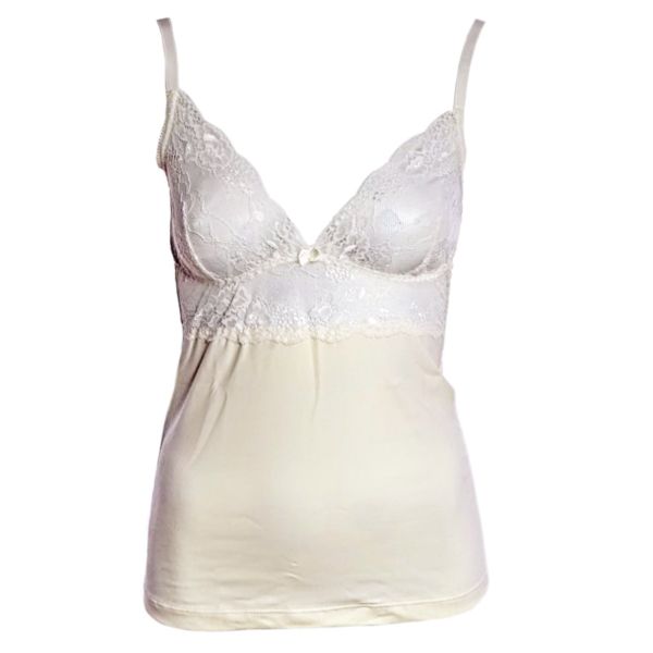 Памучен корсаж с дантелени чашки Rossy