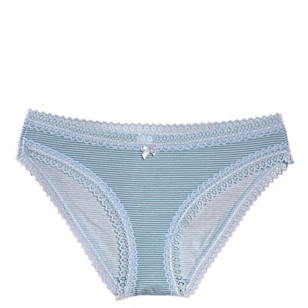 Дамски памучни бикини с щампа Reside stripes