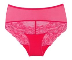 Luxury red tulle and lace panties Linda