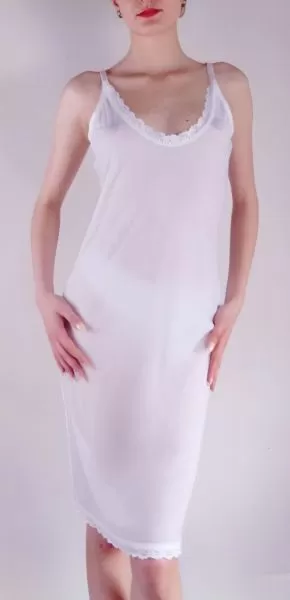 White dress lining Retro