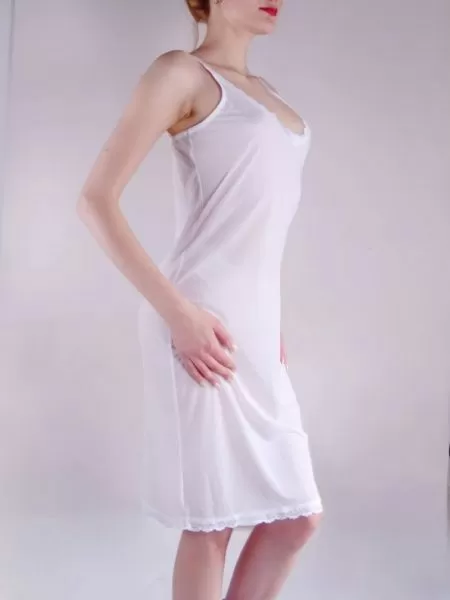 White dress lining Retro