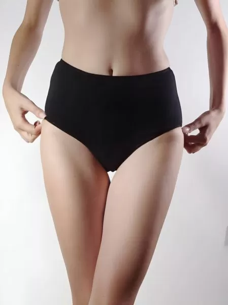 High-waisted cotton bikini Cotton comfort