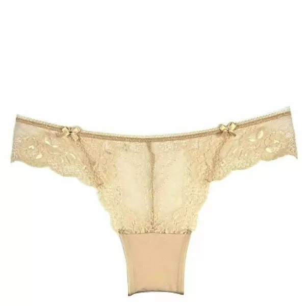 Луксозни дантелени бикини Sparkle beige