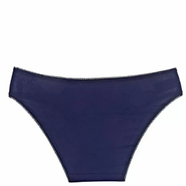 Памучни бикини с дантелен акцент Sweet dark blue