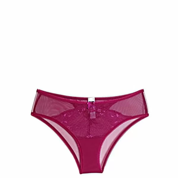 Tulle bikini in burgundy Sexy twist