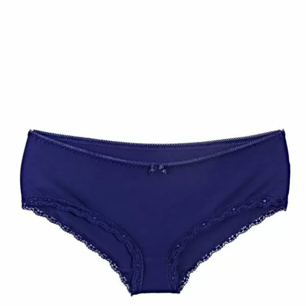 Women's cotton boxers in dark blue Elegant fit