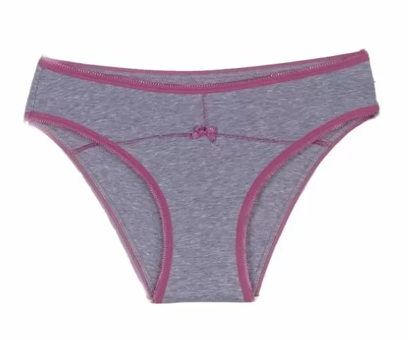 Светло сиви дамски бикини от памук Comfy