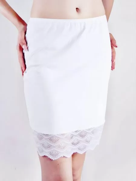 Луксозна бяла подплата за пола Softy lace