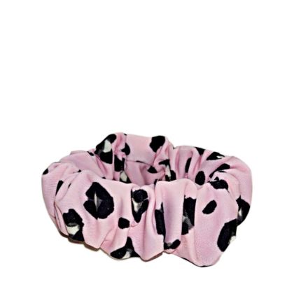 Скрънчи - ластик за коса Pink leopard