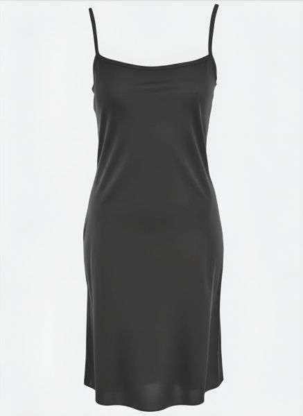 Black Dress Slip with Thin Straps Sonya