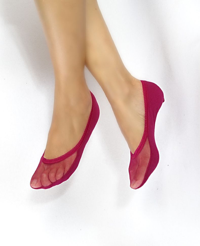 Ladies' Warmers and Socks , Ballerina socks Step burgundy
