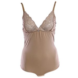 Nude body with lace accents Skin beige