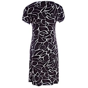 Cotton nightgown Black marble