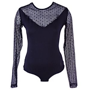 Women's body blouse with long lace sleeves Glory