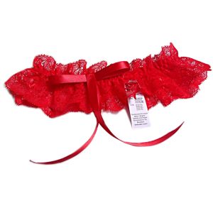 Luxurious red lace leg garter Magesty