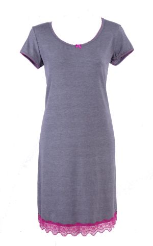 Women's nightgown with short sleeves from micromodal Lia