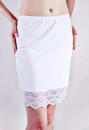 Luxurious white lining  Softy lace 