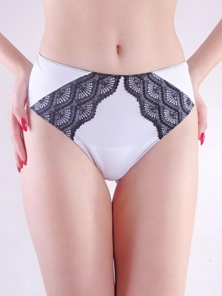 Дамски луксозни бразилиани White and black